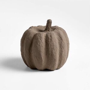 Crate&Barrel Small Monroe Paper Mache Pumpkin